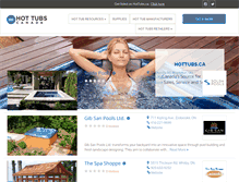 Tablet Screenshot of hottubs.ca